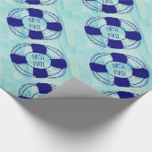 First Mate with Life Preserver ラッピングペーパー (角)