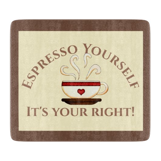 First Modification: Espresso Yourself カッティングボード (正面)