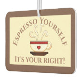 First Modification: Espresso Yourself カーエアーフレッシュナー (左)