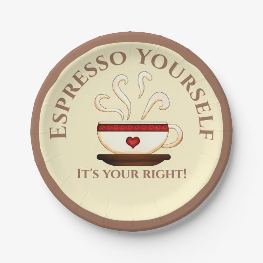 First Modification: Espresso Yourself ペーパープレート (正面)