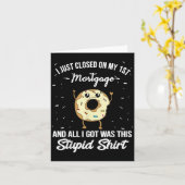 First Mortgage Housewarming Quote Meme New Homeown カード (黄色い花)