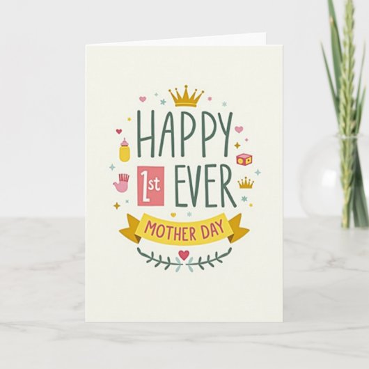 First Mother Day Celebration Card カード (正面)