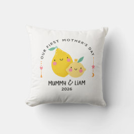 First Mother’s Day 2026 Cute Lemon Mom & Baby  クッション