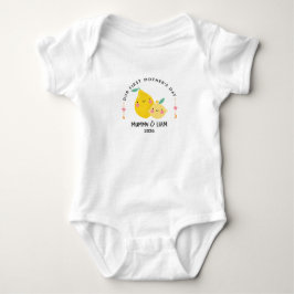 First Mother’s Day 2026 Cute Lemon Mom & Baby  ベビーボディスーツ
