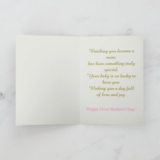 First Mother’s Day 2026 Gift カード (内部)