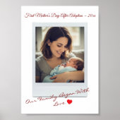 First Mother’s Day After Adoption Photo ポスター (正面)