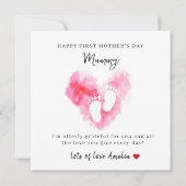 First Mother’s Day Card from Baby Girl シーズンカード (正面)