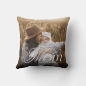 First Mother’s Day Mom Baby Photo Keepsake Gift クッション (裏面)