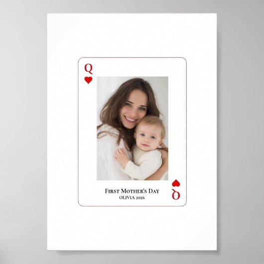 First Mother’s Day Personalized Photo  ポスター (正面)