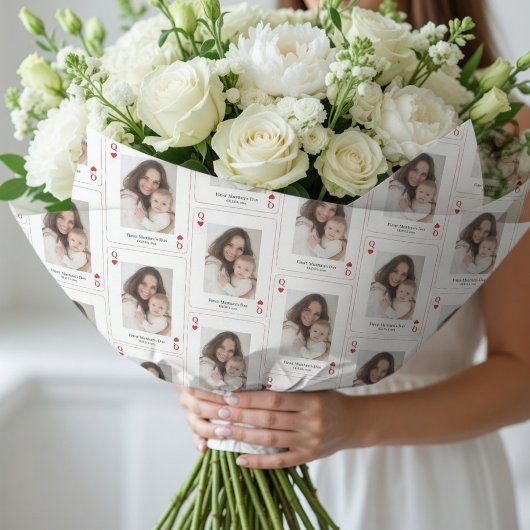 First Mother’s Day Personalized Photo  ラッピングペーパー
