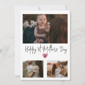 First Mother’s Day Personalized Photo Card New Mom シーズンカード (正面)