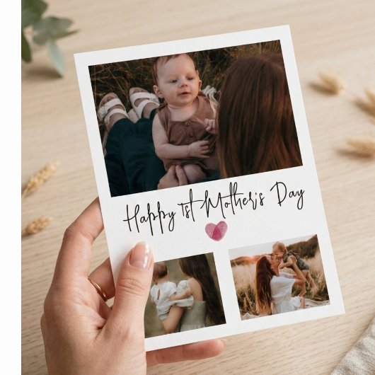 First Mother’s Day Personalized Photo Card New Mom シーズンカード