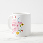 First Mother’s Day Photo Floral Mug Gift コーヒーマグカップ (正面左)