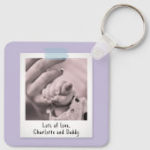 First Mother's Dayスナップショットスタイルフォトキープサケ キーホルダー (裏面)