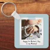 First Mother's Dayスナップショットスタイルフォトキープサケ キーホルダー (正面)