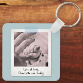 First Mother's Dayスナップショットスタイルフォトキープサケ キーホルダー (裏面)
