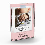 First Mother's Dayスナップショットスタイルフォトキープサケ フォトブロック (左)