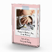 First Mother's Dayスナップショットスタイルフォトキープサケ フォトブロック (右)