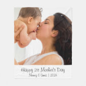 First Mother's Dayフォトギフト フリースブランケット (正面)