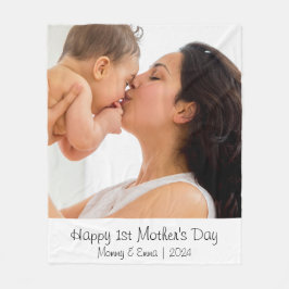 First Mother's Dayフォトギフト フリースブランケット