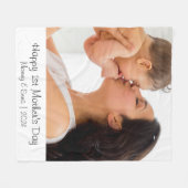 First Mother's Dayフォトギフト フリースブランケット (正面(横))