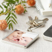 First Mothers Day 2023カスタム母とベビー写真 キーホルダー (側面)