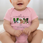 First Mother's Day 3 Mom Cutout Photos Collage   ベビーボディスーツ