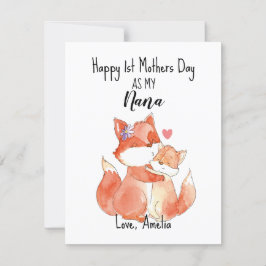 First Mothers Day as Nana, Happy Mothers Dayカード 招待状