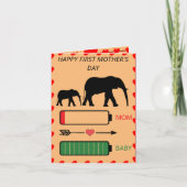 First Mother's Day Card サンキューカード (正面)