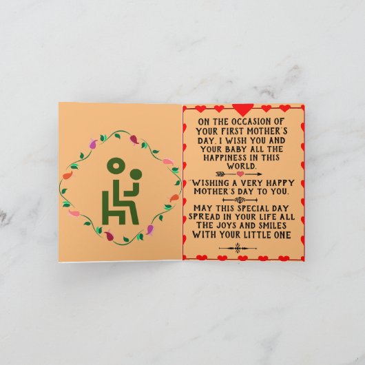 First Mother's Day Card サンキューカード (内部)