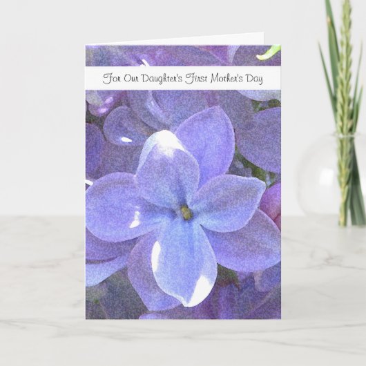 First Mothers Day Card for Daughter カード (正面)