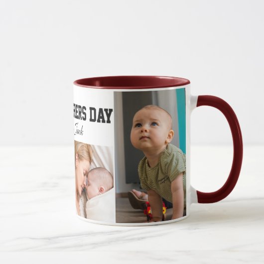 first mothers day cute photo collage Mug マグカップ (右)