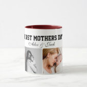 first mothers day cute photo collage Mug マグカップ (中央)