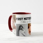 first mothers day cute photo collage Mug マグカップ (正面左)