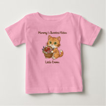 First Mother's Day Ginger Cat: Baby Bodysuit