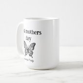 First mothers day mommy script custom コーヒーマグカップ (正面左)