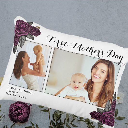First Mother's Day Photo アクセントクッション