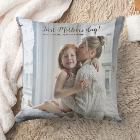 First Mother's Day Photo クッション (ブランケット)