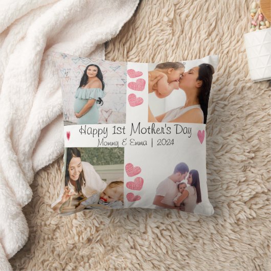 First Mother's Day Photo クッション (ブランケット)