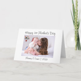 First Mother's Day Photo サンキューカード