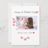 First Mother's Day Photo サンキューカード (正面)