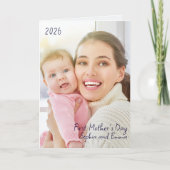 First Mother's Day Photo and Year カード (正面)