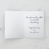 First Mother's Day Photo and Year カード (内部)