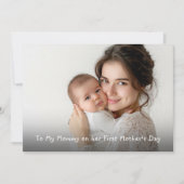 First Mother's Day Photo Card from Baby カード (正面)