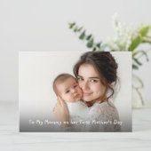 First Mother's Day Photo Card from Baby カード (スタンド正面)