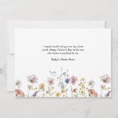 First Mother's Day Photo Card from Baby カード (裏面)