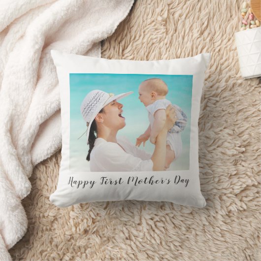 First Mother's Day Photo Keepsake クッション (ブランケット)