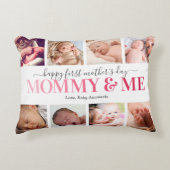 First Mother's Day Photo Mommy & Me アクセントクッション (正面)