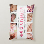 First Mother's Day Photo Mommy & Me アクセントクッション (裏面(縦))