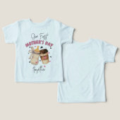 First Mother's Day Shirt 2025/ピンクマッチングコーディネート (デザイン正面&裏面)